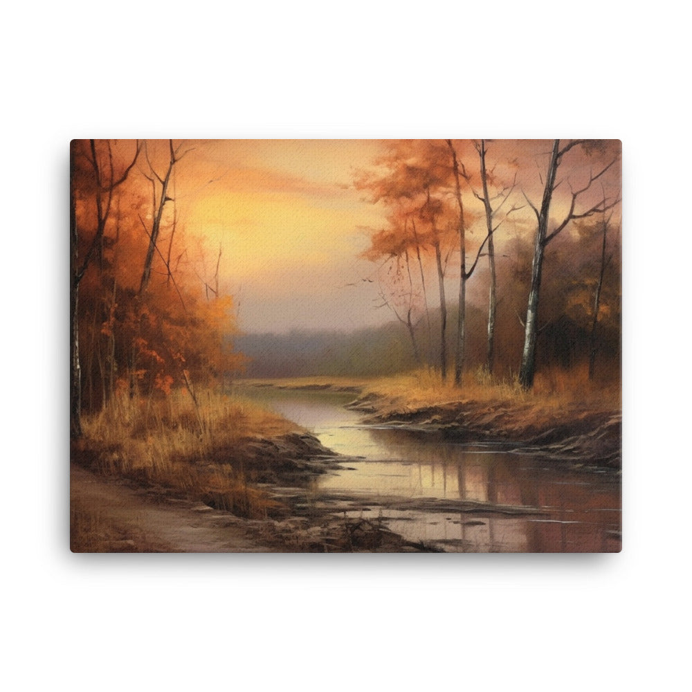 Riverside Reflections - Canvas