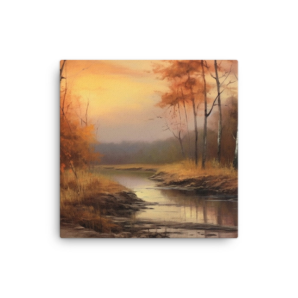 Riverside Reflections - Canvas
