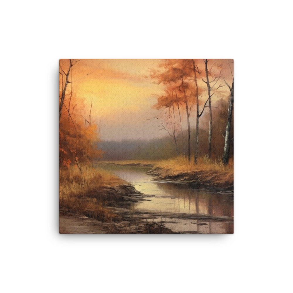 Riverside Reflections - Canvas