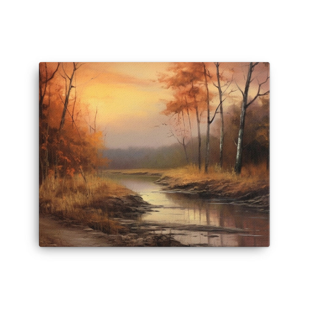 Riverside Reflections - Canvas