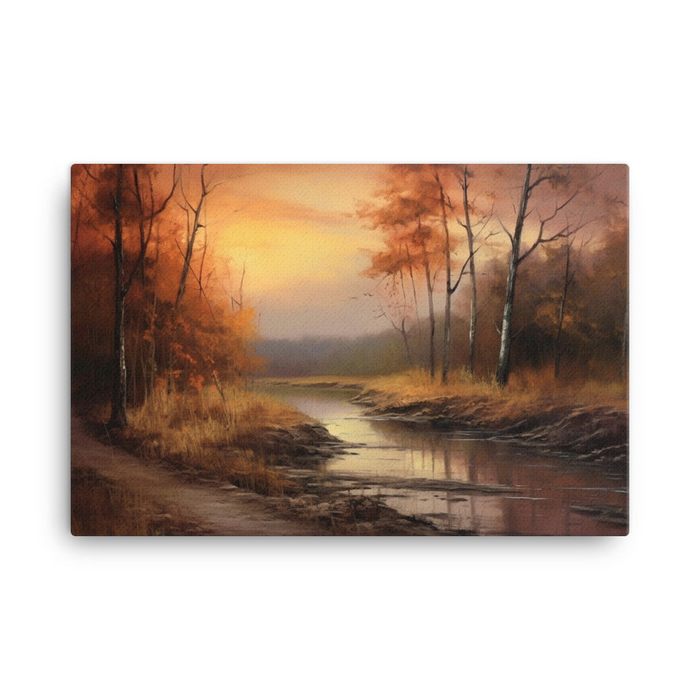 Riverside Reflections - Canvas